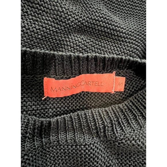 Manning Cartell Asymmetric Fringed Jumper in Black - Picture 4 of 4